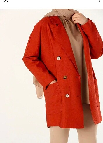Kiremit blazer keten ceket 