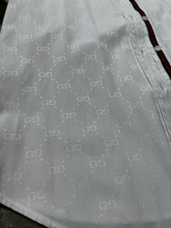 Beyaz Gömlek Gucci - Görsel 3