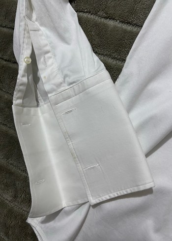 Fabrika Beyaz Uzun Kollu Gömlek - Görsel 2