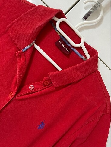 U.S Polo Assn. kırmızı polo yaka tişört lacoste - Görsel 3