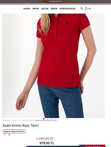 U.S Polo Assn. kırmızı polo yaka tişört lacoste - Görsel 5