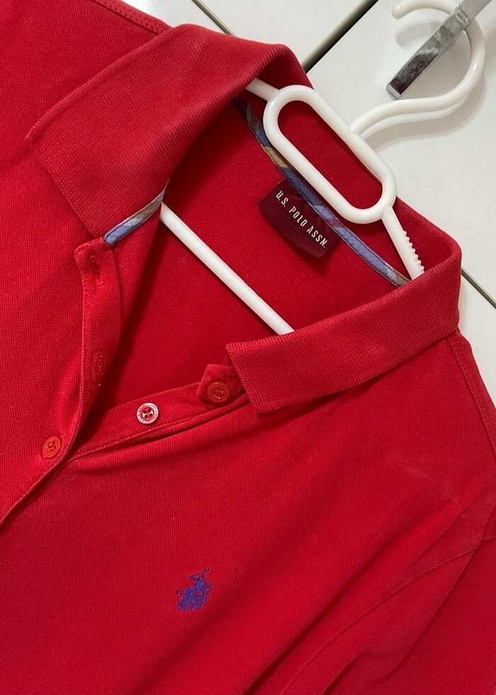 U.S Polo Assn. kırmızı polo yaka tişört lacoste - Görsel 3