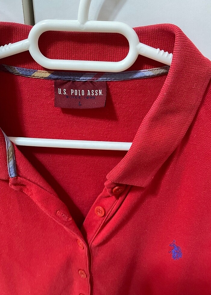 U.S Polo Assn. kırmızı polo yaka tişört lacoste - Görsel 4