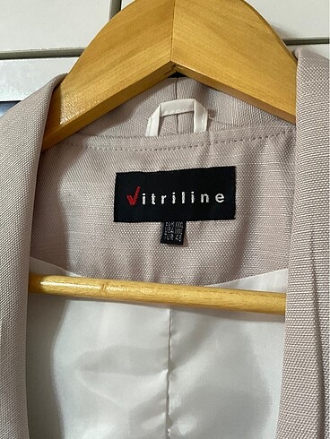 Krem beyaz blazer ceket etek döpiyes - Görsel 8