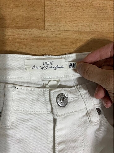 H&M H&M Beyaz kot şort