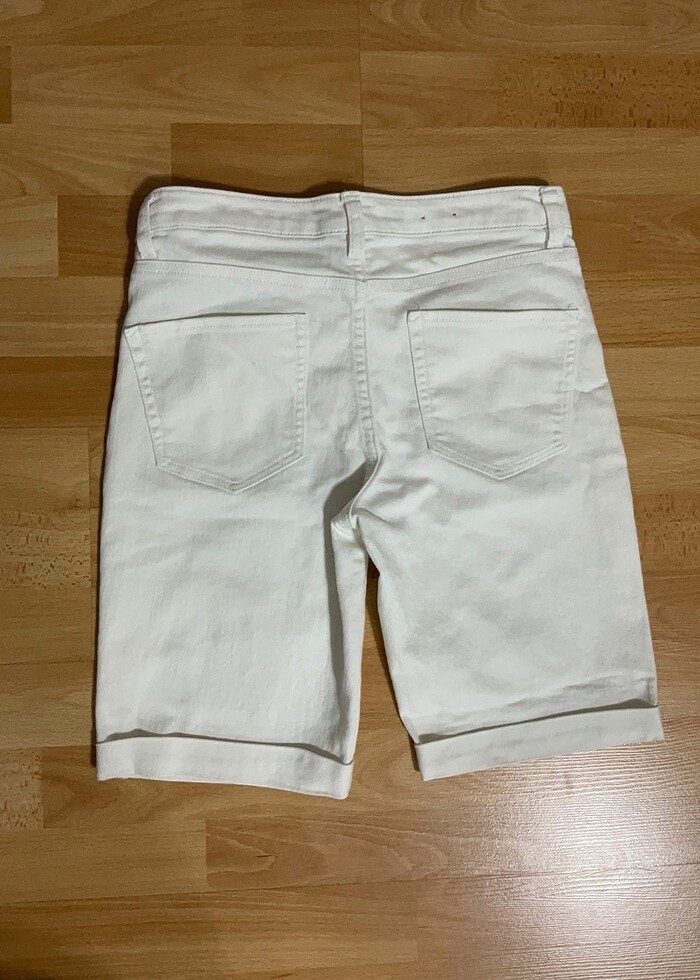 H&M Beyaz kot şort - Görsel 3