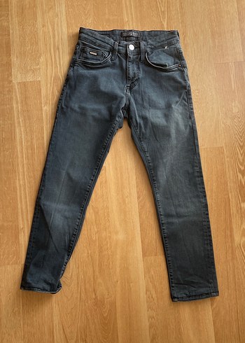 Erkek Gri Denim Regular Fit Jean