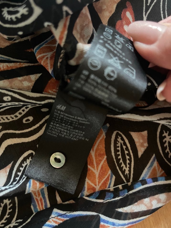 Desenli Düğmeli Bohem Kadın Kolsuz Gömlek - Görsel 4