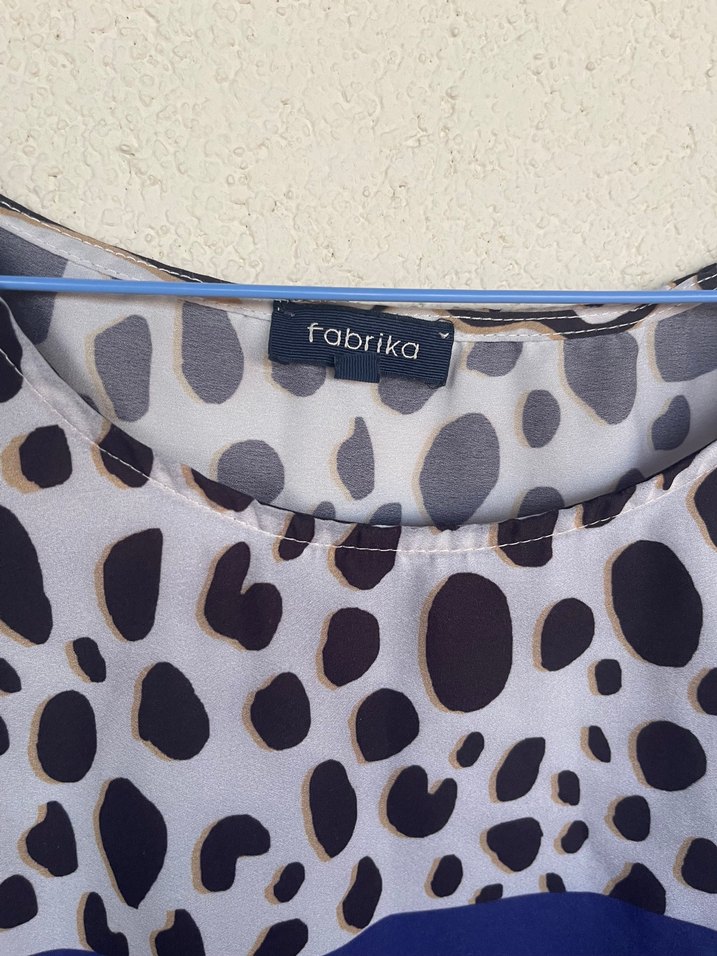 Zebra Desenli Straplez Mini Hamile Bluz - Görsel 3