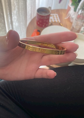 Parlak Altın Tokalı Kadın Bileklik - Görsel 3