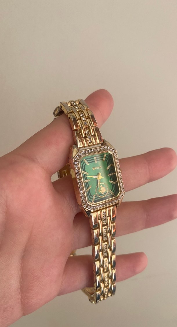 Altın Renkli Klasik Kadın Kol Saati - Görsel 2