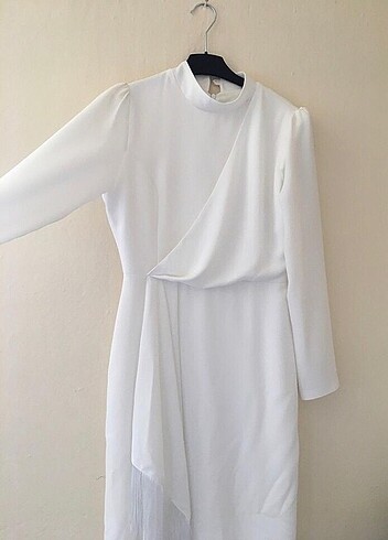 Beyaz Nikah Elbisesi Tesettür