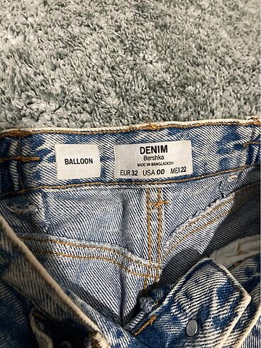 Bershka bershka mavi kot pantolon
