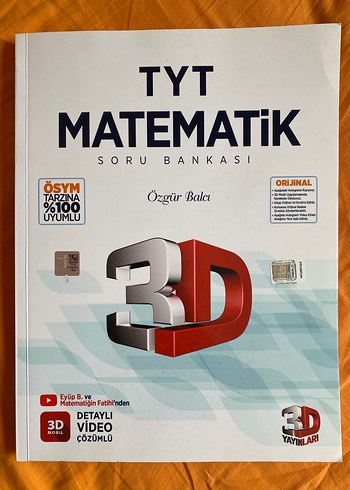 TYT Matematik Soru Bankası 3D Yayınları 2024 basım