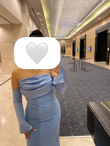 Straplez balık kesim eldivenli abiye - Görsel 3