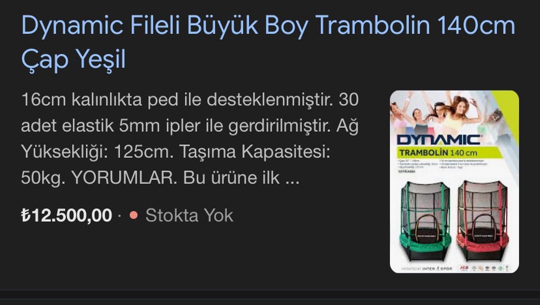 140cm Çapında Yeşil Büyük Boy Fileli Trambolin - Görsel 5