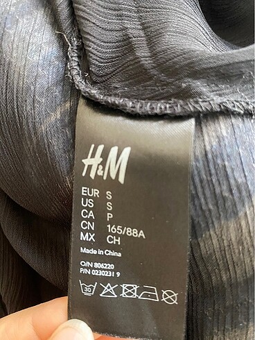 36 Beden siyah Renk H&M Transparan Plaj Elbisesi