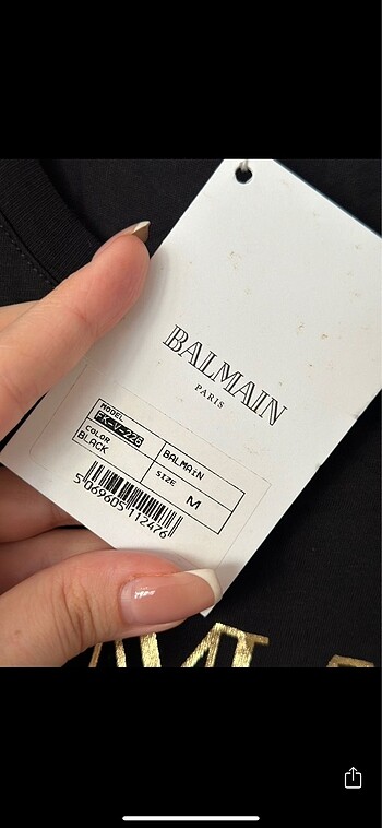 m Beden siyah Renk Balmain tshirt