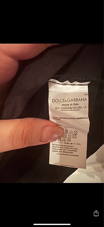 l Beden siyah Renk Dolce Gabbana Tshirt