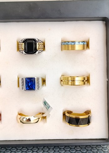 316L Çelik ve akik Yüzük Çeşitleri - Görsel 4