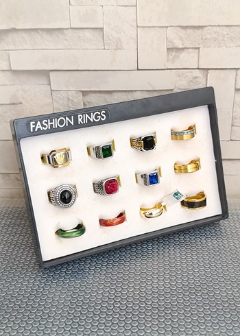 316L Çelik ve akik Yüzük Çeşitleri - Görsel 9