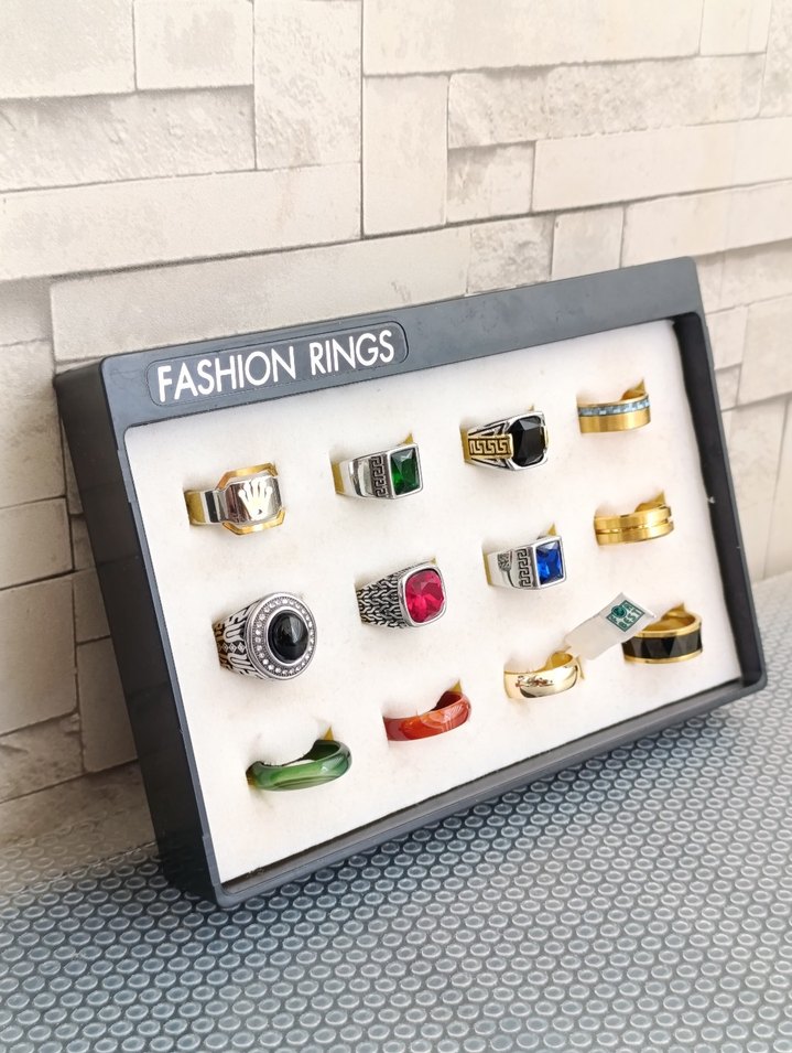 316L Çelik ve akik Yüzük Çeşitleri - Görsel 3