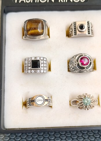 925 Ayar Gümüş yüzükler - Görsel 3