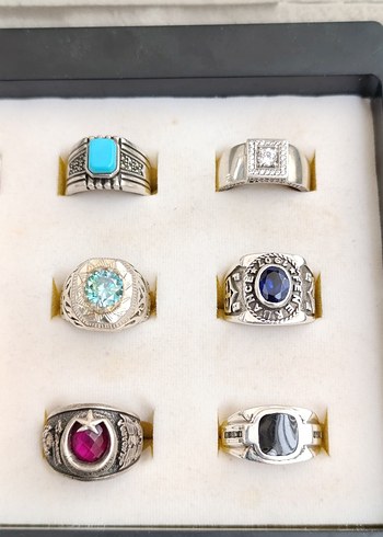 925 Ayar Gümüş yüzükler - Görsel 8