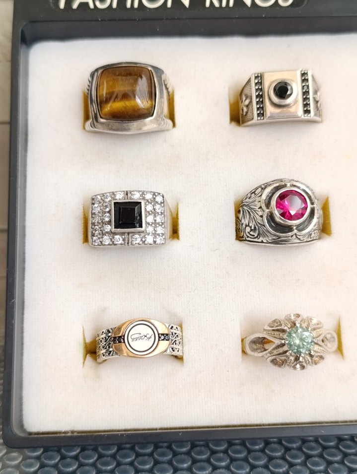 925 Ayar Gümüş yüzükler - Görsel 3