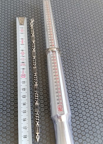 Yakut taşlı Gümüş Yüzük ve Gümüş bilekli - Görsel 5