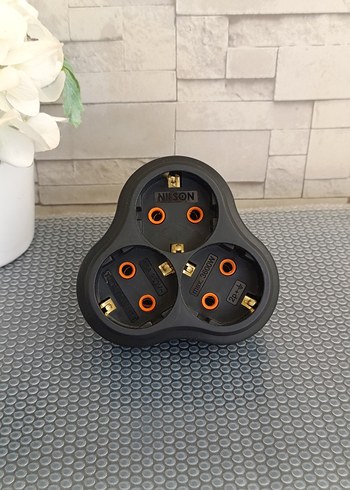 Siyah Üçlü Priz (Kablosuz) - Görsel 6