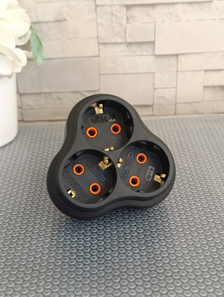 Siyah Üçlü Priz (Kablosuz) - Görsel 5