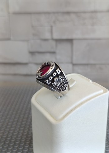 Elmas İş özel tasarım Ağır Gümüş Yüzük - Görsel 2