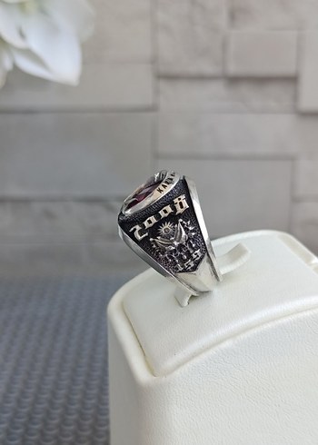 Elmas İş özel tasarım Ağır Gümüş Yüzük - Görsel 6