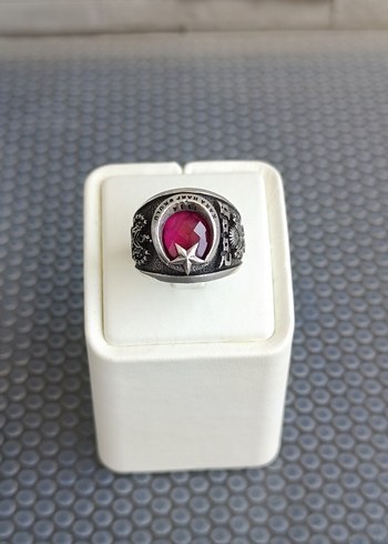 Elmas İş özel tasarım Ağır Gümüş Yüzük - Görsel 8