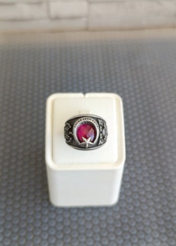 Elmas İş özel tasarım Ağır Gümüş Yüzük - Görsel 5