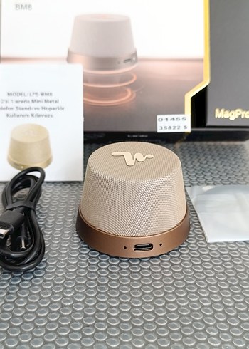 Manyetik Bluetooth Hoparlör ve Telefon Standı - Görsel 4