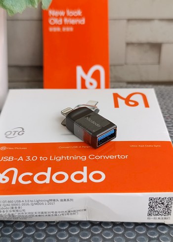 Mcdodo USB-A 3.0to Lightling convertor - Görsel 9