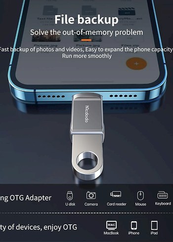 Mcdodo USB-A 3.0to Lightling convertor - Görsel 5