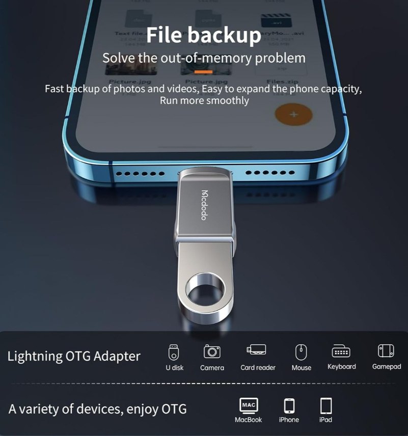 Mcdodo USB-A 3.0to Lightling convertor - Görsel 5