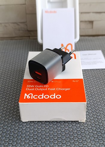 Mcdodo 33W GaN PD Çift Çıkışlı Hızlı Şarj Cihazı - Görsel 13