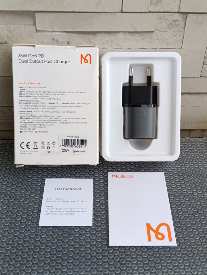 Mcdodo 33W GaN PD Çift Çıkışlı Hızlı Şarj Cihazı - Görsel 4