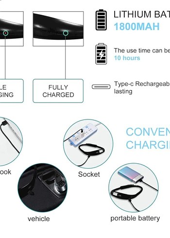 Şarj Edilebilir LED Boyun okuma Lambası - Görsel 13