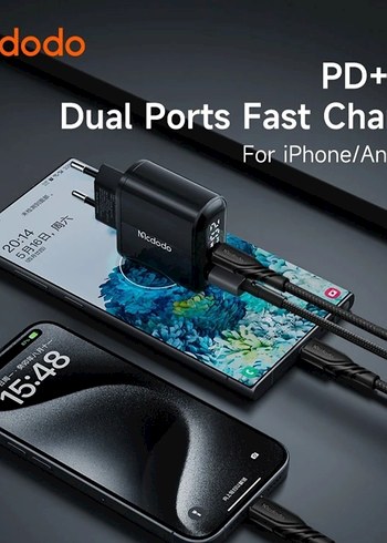 Mcdodo PD+QC Ekranlı Seyahat Şarj Seti - Görsel 3