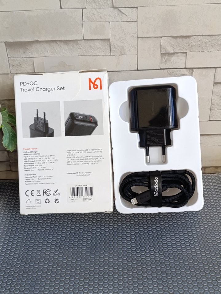 Mcdodo  PD+QC Ekranlı Seyahat Şarj Seti - Görsel 4