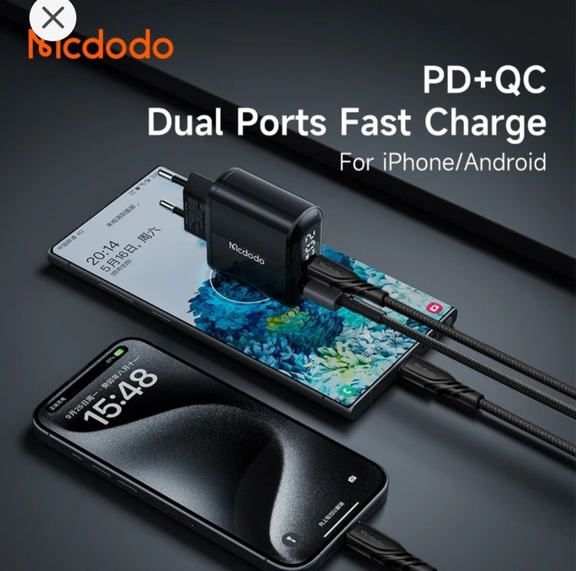 Mcdodo  PD+QC Ekranlı Seyahat Şarj Seti - Görsel 3