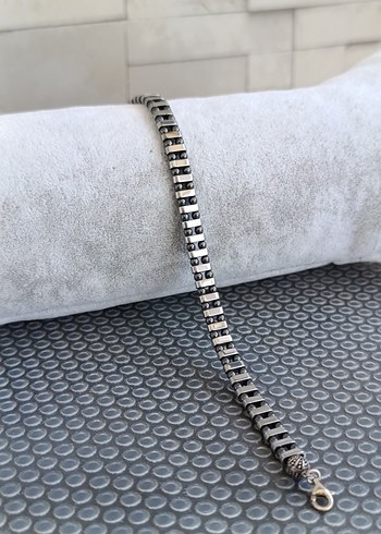 Harika bir Hematit Doğal Taş Bileklik - Görsel 4