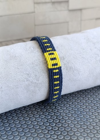 Özel Yapım FENERBAHÇE örme Bileklik - Görsel 3