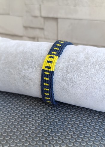 Özel Yapım FENERBAHÇE örme Bileklik - Görsel 2