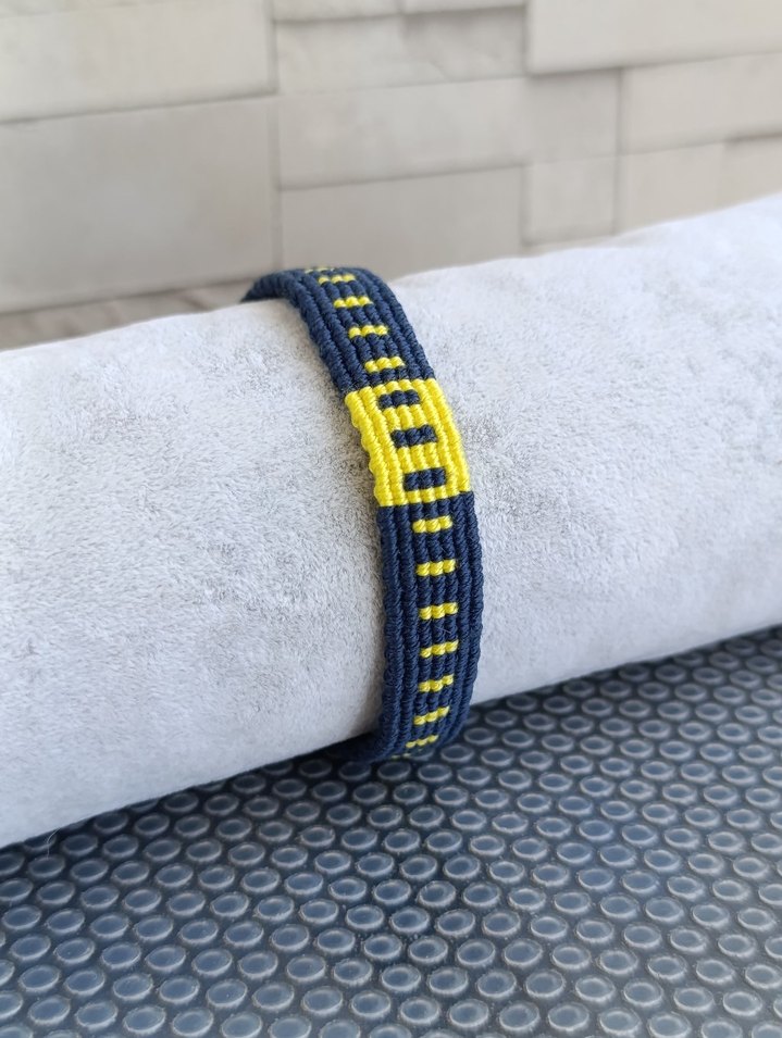 Özel Yapım FENERBAHÇE örme Bileklik - Görsel 3